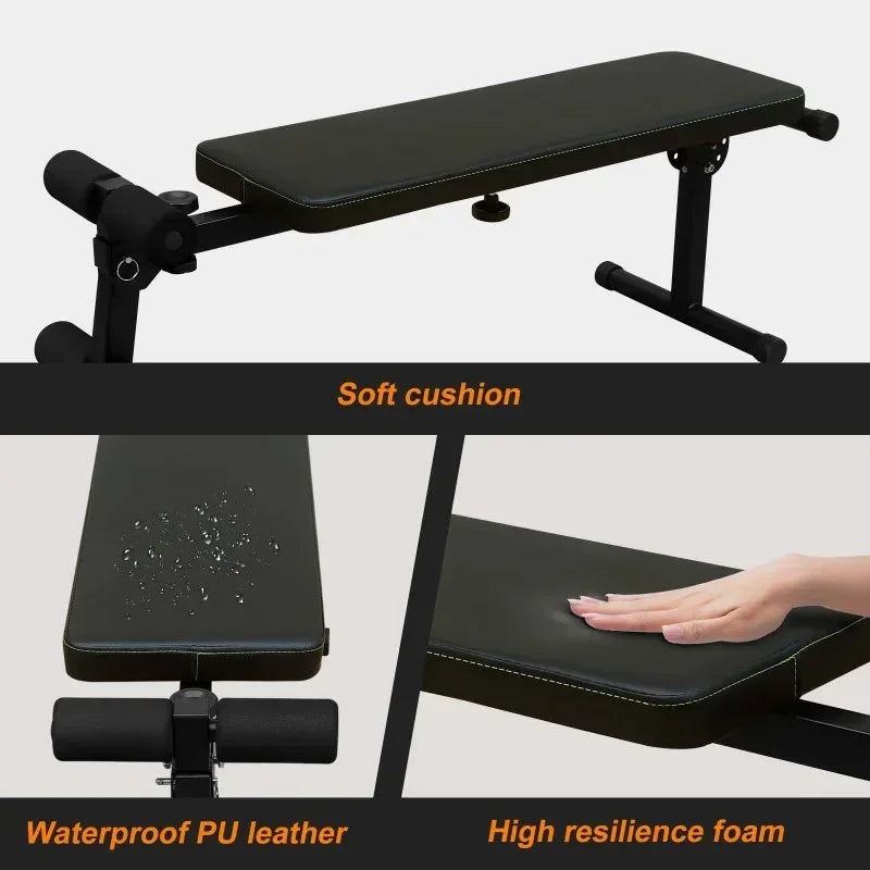 Power Tower Dip Station with Bench Pull Up Bar Heavy Duty Multi-Function Fitness Training Equipment for Home Office Gym