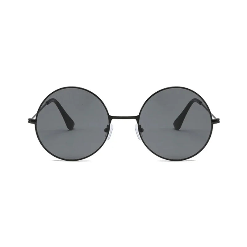 Classic Round Sunglasses Women Vintage Circle Design Sun Glasses For Women Male Small Frame Metal Colorful Ocean Mirror Retro