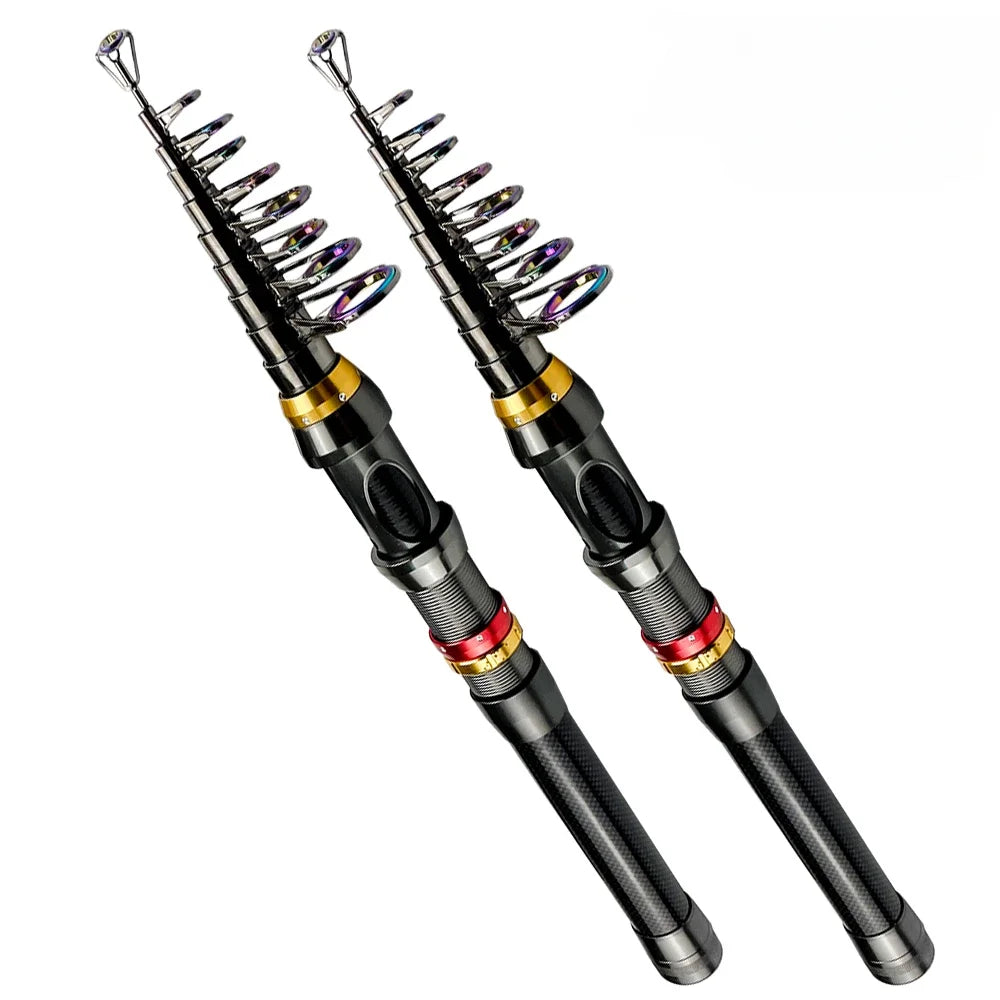 Spinning Fishing Rods Big Ring 1.8M 2.1M 2.4M 2.7M 3.0M 3.6M Hard Telescopic Fishing Rod Ultra Light Pole Lure Carp Travel Ocean
