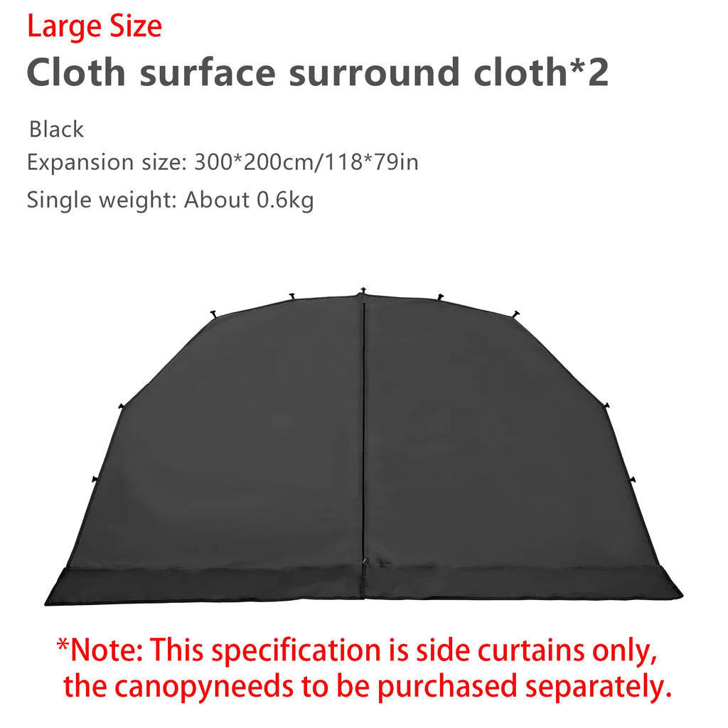 BISINNA Outdoor Camping Dome Tent Luxury Large Round Canopy Silver-coated Garden Awning Family Picnic Pergola Tent