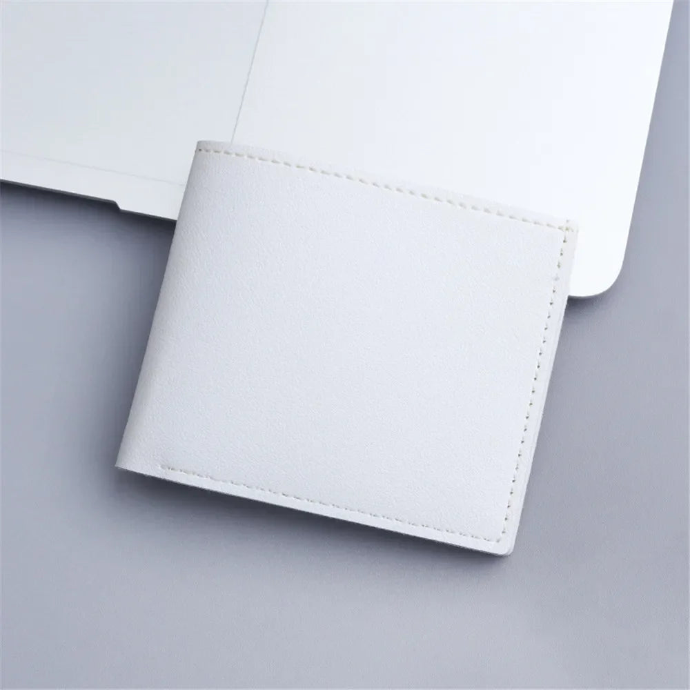 Men Short Pu Leather Wallets Vintage Thin Male Credit Card Holder Black Small Money Purses large capacity card holder Bag