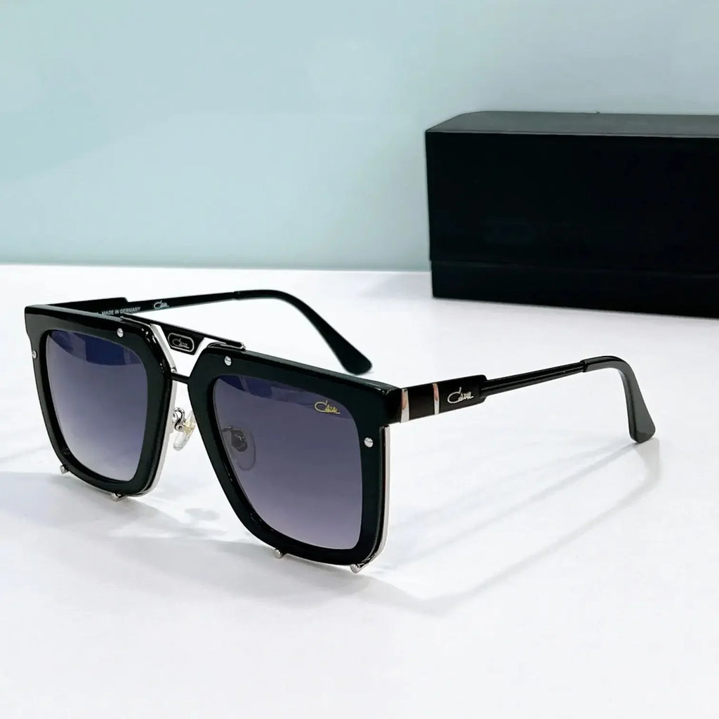 Original CCAZAL MOD648 Gradient Purple Lenses Driving Anti-Glare Men Sunglasses Alloy+Acetate Frame Luxury Women Couple Eyewear
