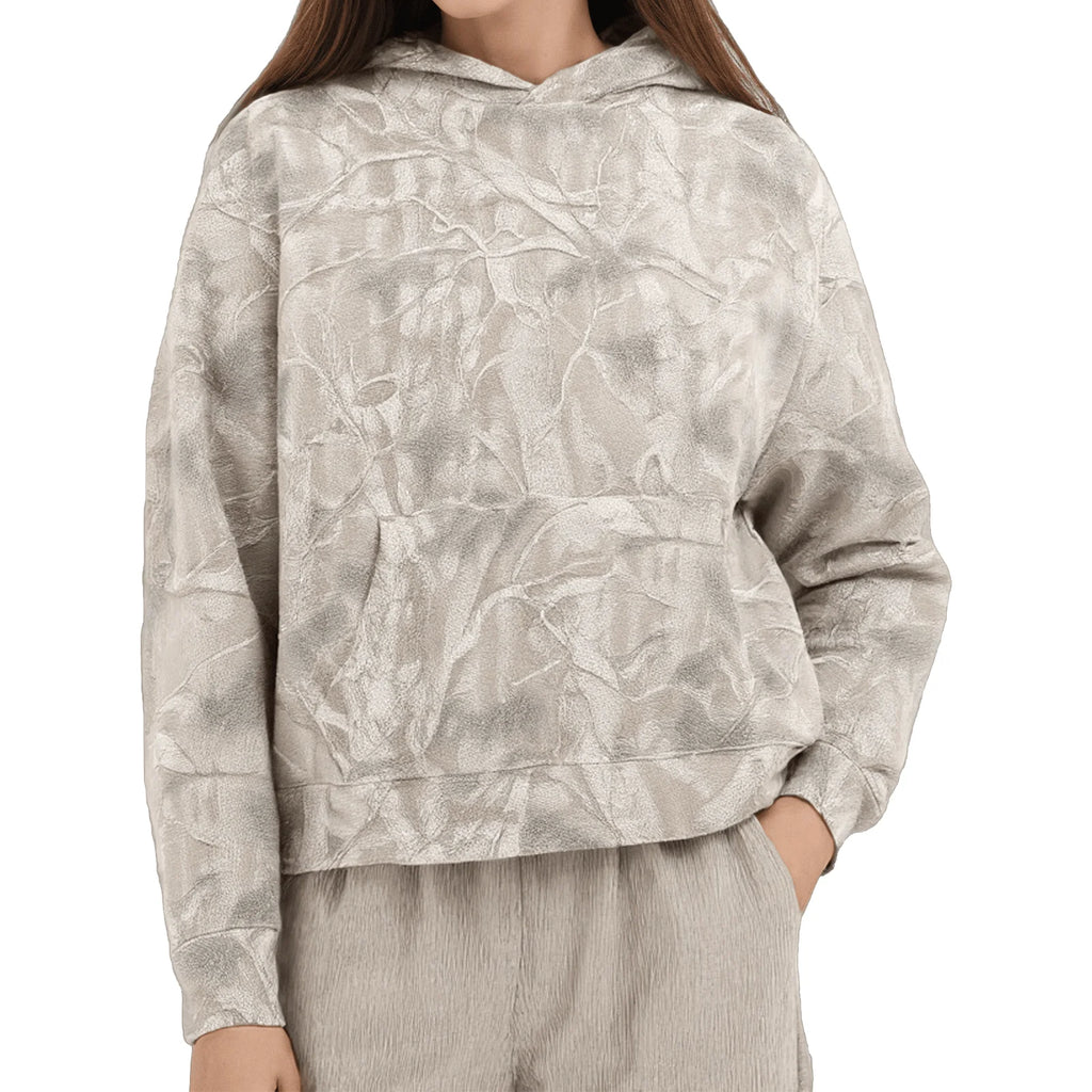 Camo Hoodie for Women Oversized Hoodie Maple Leaf Print Oversized Hooded Sweatshirt