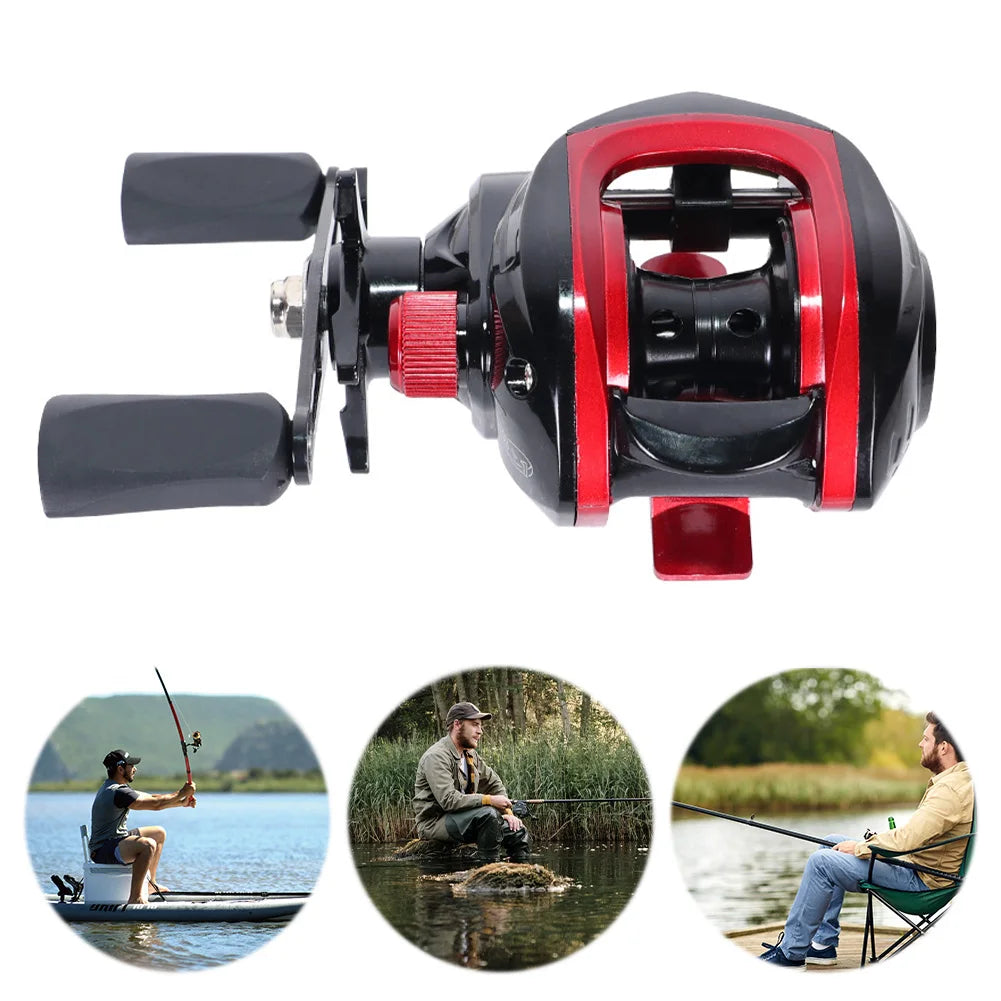 Baitcasting Fishing Reel 7.2/1 Gear Ratio Casting Reel Magnetic Brake System Fishing Wheel Right Left Hand for Fresh Saltwater