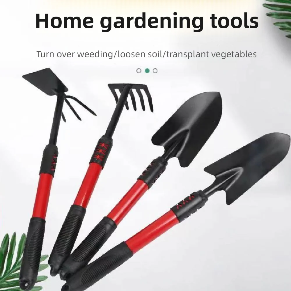 Planting Gardening Tools Small Spade Hoe Rake Hand Shovel Set For Sand Vegetable Plants Grass Digging Soil Garden Weed Remover