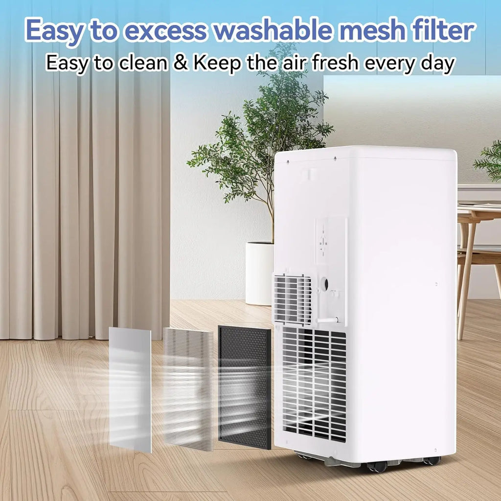 8000BTU Portable Air Conditioner 3-In-1 Standing AC Unit Cooling AC Up to 420 Sq. Ft., AC Unit with Cooling Fan and Dehumidifier