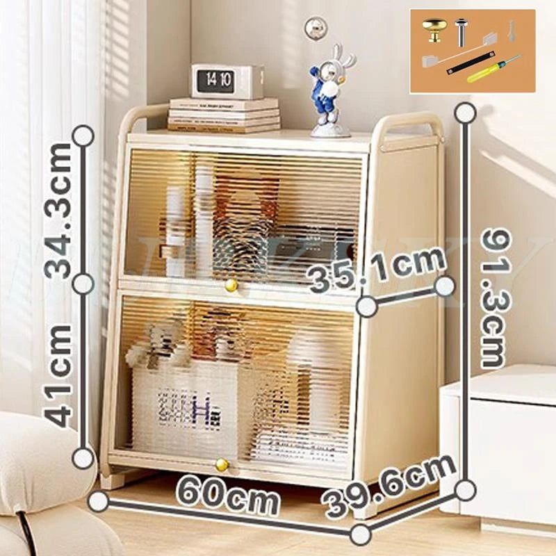 Bathroom Storage Floor to Floor, Waterproof Cabinet, Multi-Layer Storage Rack with Door