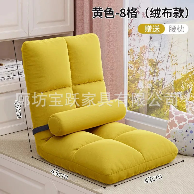 Lazy Person Sofa Single Bedroom Bay Window Tatami Folding Backrest In Bed Dormitory Sleepable And Reclining Small Sofa Cushion