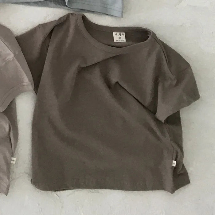 Baby Boy Stripe Shirt Summer Casual Short Bat Sleeve Kids Shirt for Boys Clothing Children Girls Sports Shirt Cotton Tops