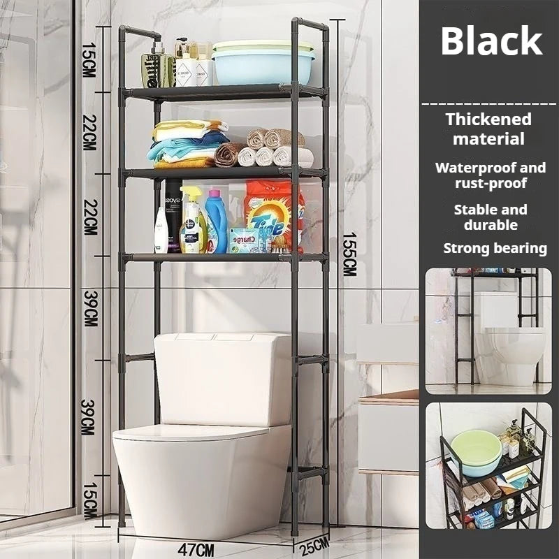 Floor Standing Storage Rack For Bathroom Increases Space Saving Multi Story Bathroom Storage Racks Without Holes Laundry Rack
