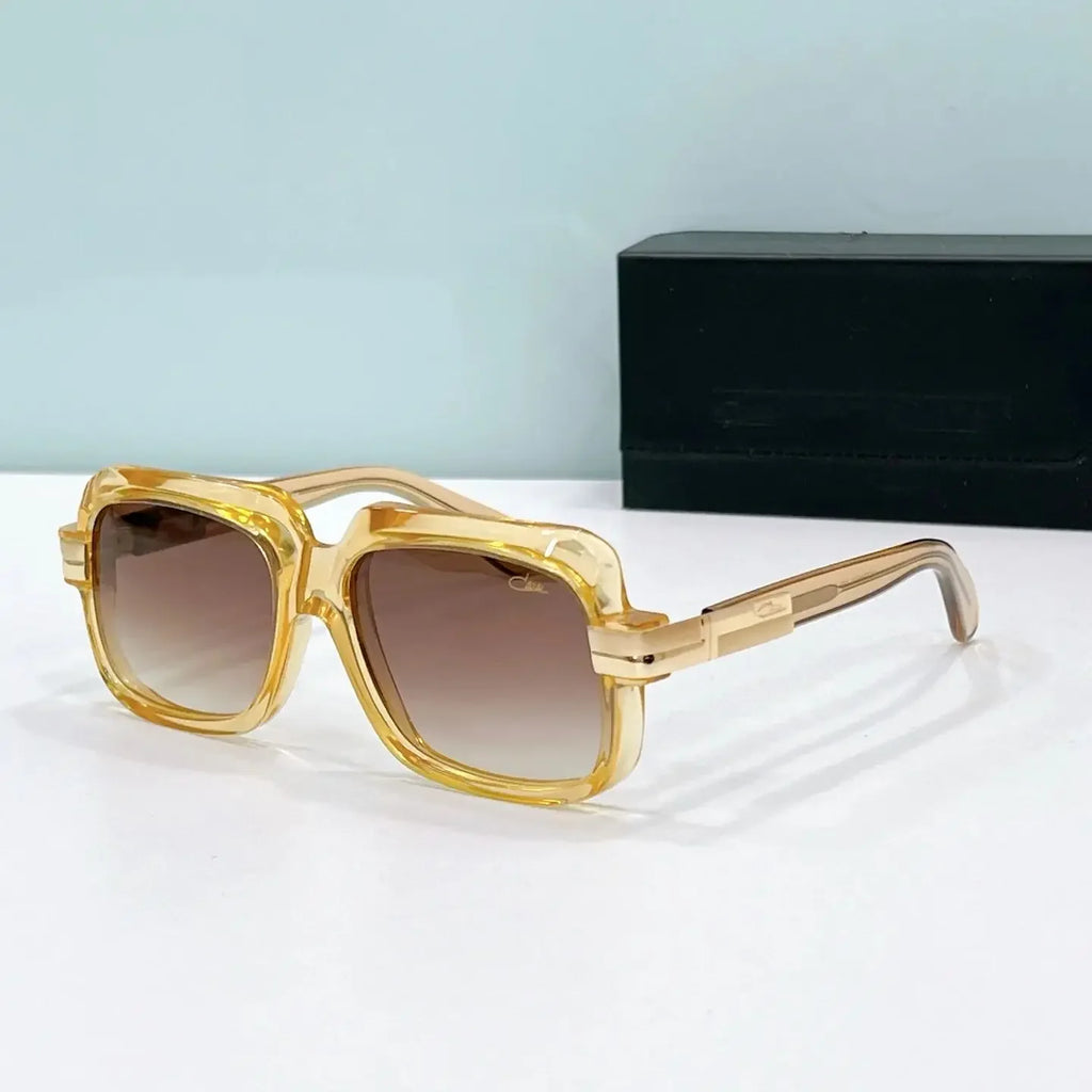 New Arrival ORIGINALCAZAL MOD6073 Premium Classic Business Men Eyewear Stylish Wine Red Acetate Frame Square Women Sunglasses