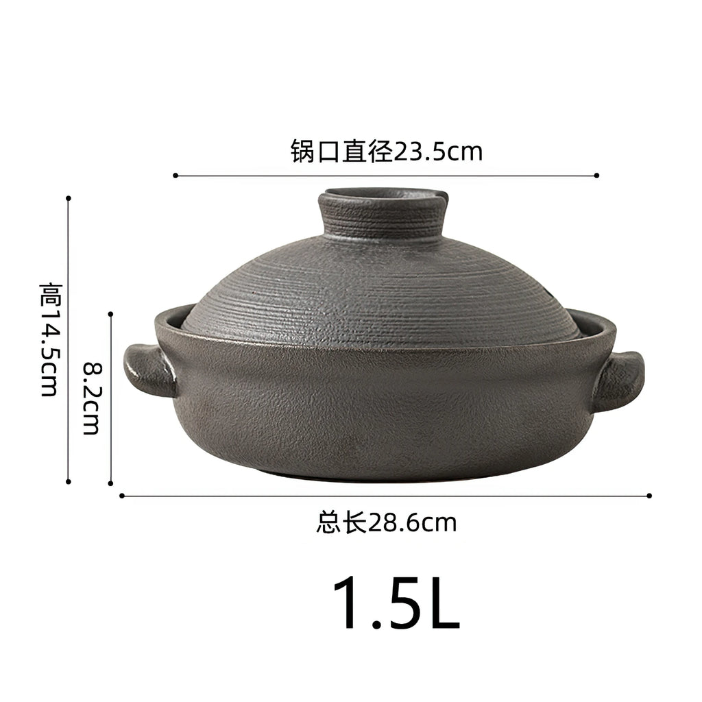 Ceramic Pot Cooking Japanese Style Clay Casserole  Kitchen Cookware Stew Pot Big Soup Pan Cooking Saucepan Korean Cookware