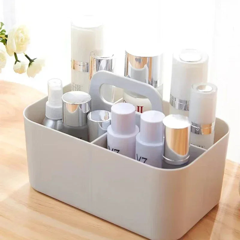 Cosmetics storage box Large capacity household dust dresser Skin care product rack Cosmetic case Desktop finishing box