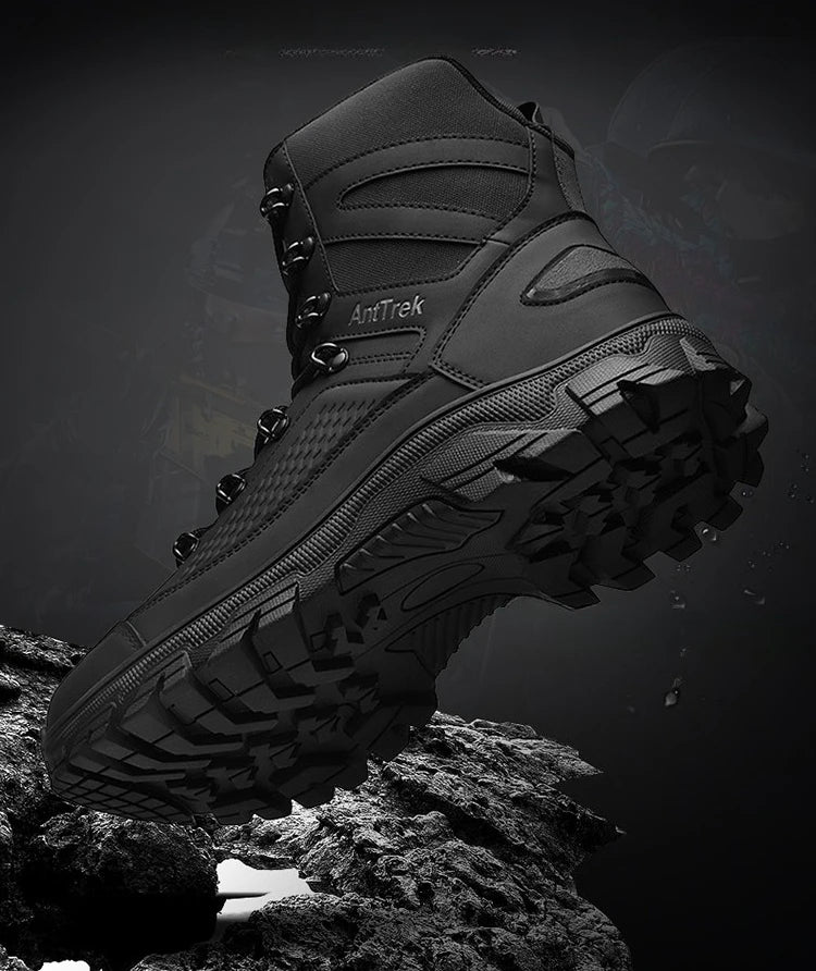 Hiking Shoes Men Outdoor Anti-slip Breathable Comfortable Casual Sports Shoes Men Thick-soled Shock-absorbing Combat Boots Men