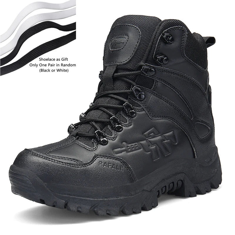 Hiking Shoes Men Mid-top Outdoor Thick-soled Ankle Boots Men Comfortable Breathable Anti-slip Casual Sports Shoes Sneakers Men