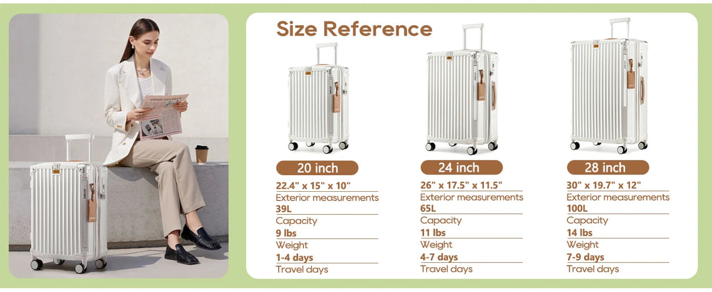 Joyway 20 inch Single Luggage Suitcase, Expandable Lightweight Durable, with Cup Holder, TSA Lock, Spinner Wheels