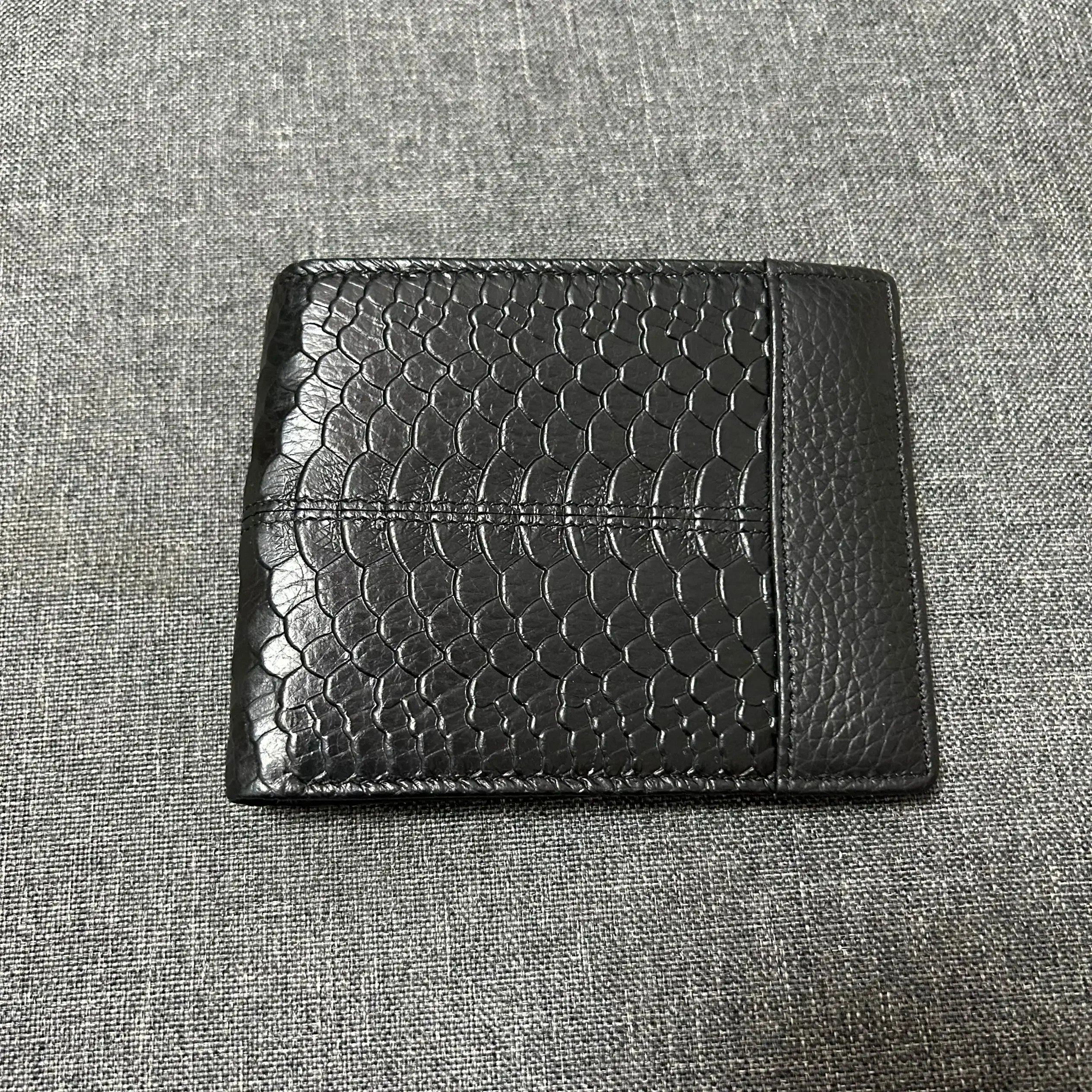 Genuine Leather Wallet with Coin Purse RFID Wallet for Men Cardholder Money Bags