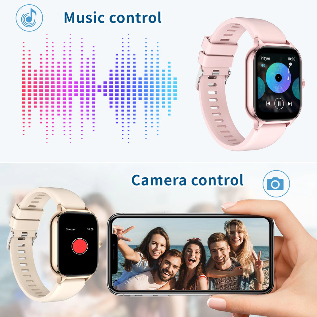 Smart watch, wireless calling/dial, multi-Sport mode, calling reminder and rejection,fitness monitoring, for iPhone/Andriod