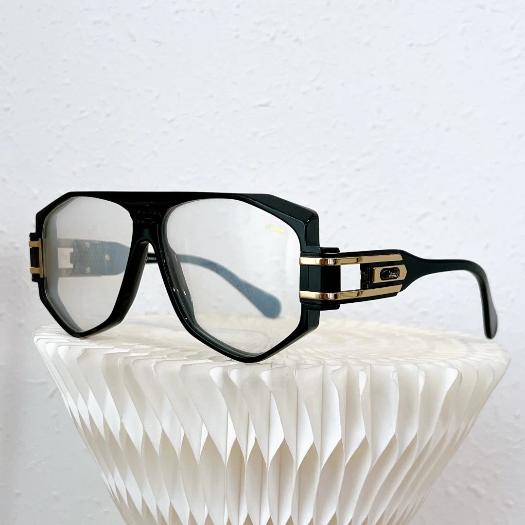 ORIGINALCAZAL MOD1633 UV400 Polarized Driving Anti-Glare Men Sunglasses Transparent White Acetate Frame Women Couple Eyewear