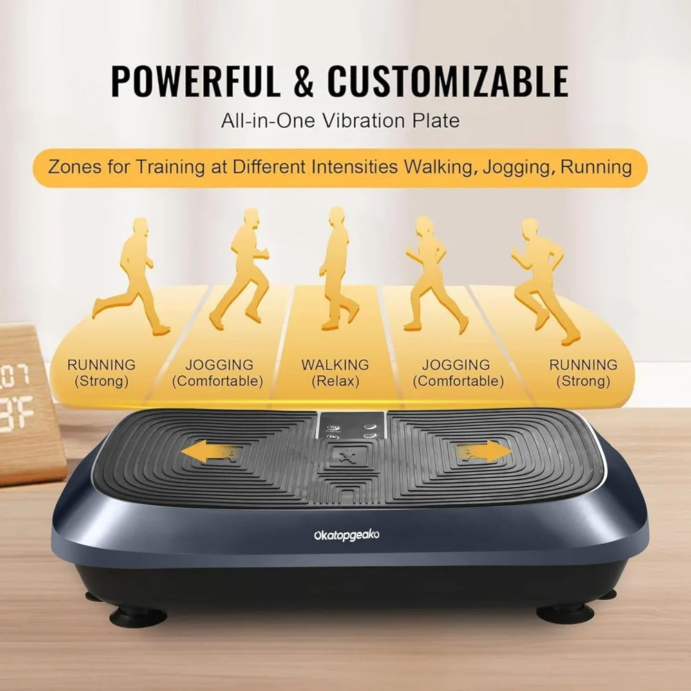 Vibration Plate Exercise Machine Vibration Platform for Weight Loss, Vibration Plate for Lymphatic Drainage Whole Body Power Sha