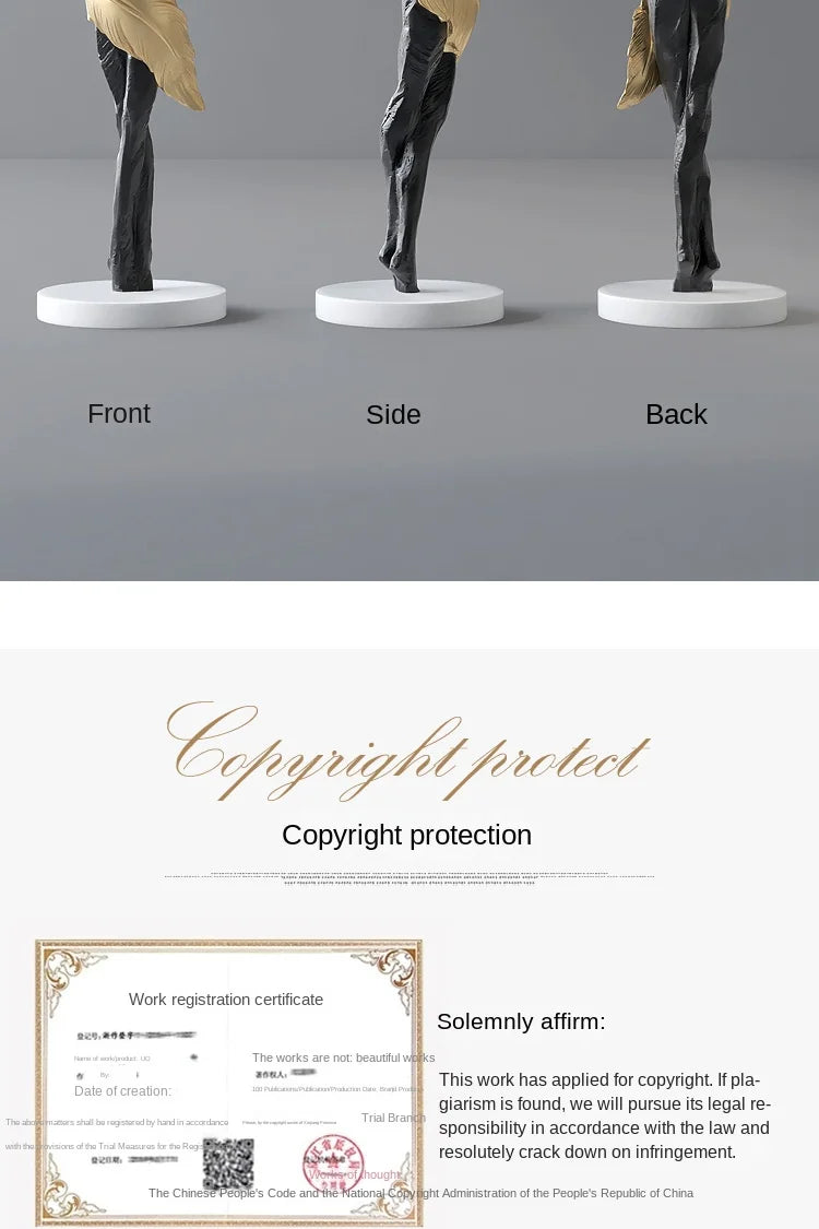 Home Decor Abstract Girl Statues Floor Decor Living Room Large Welcome Sculptures Artistic Ornaments Housewarming Gift Figurines