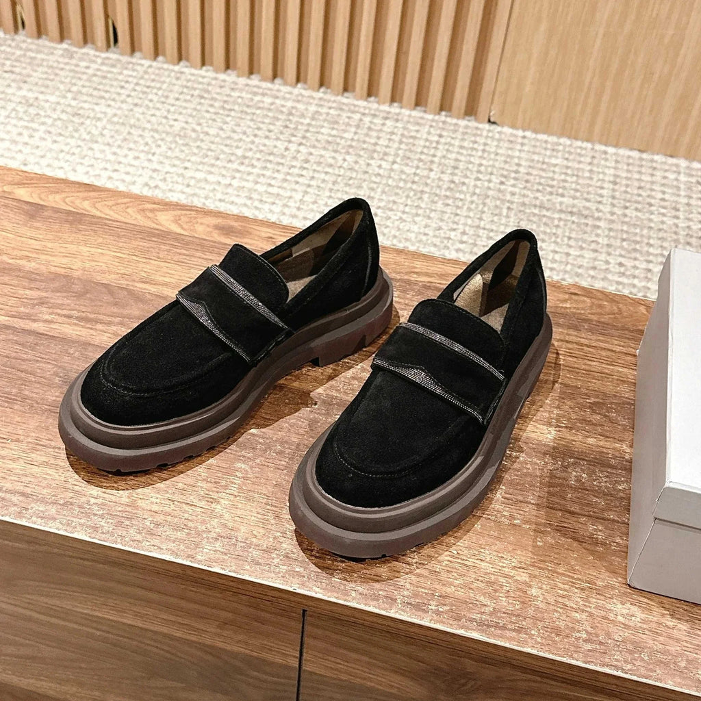 2025 Early Spring New Fashion All-In-One Platform Sandals Women's Platform Shallow Single Shoes Slip-On Lazy Slippers Sandals