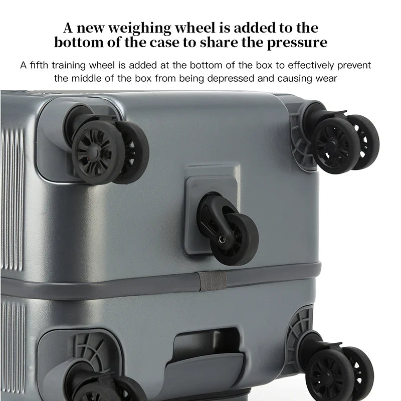 2025 Front-opening Luggage. 26-inch anti-drop rolling suitcase, 20-inch carry-on luggage, combination suitcase, 24-inch travel b