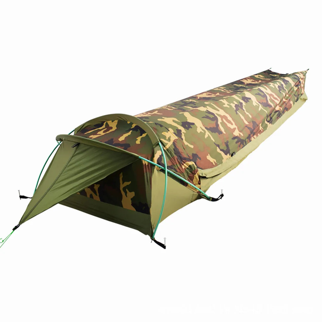 Ultralight One Person Tunnel Tent Outdoor Camping Survival Single Tent