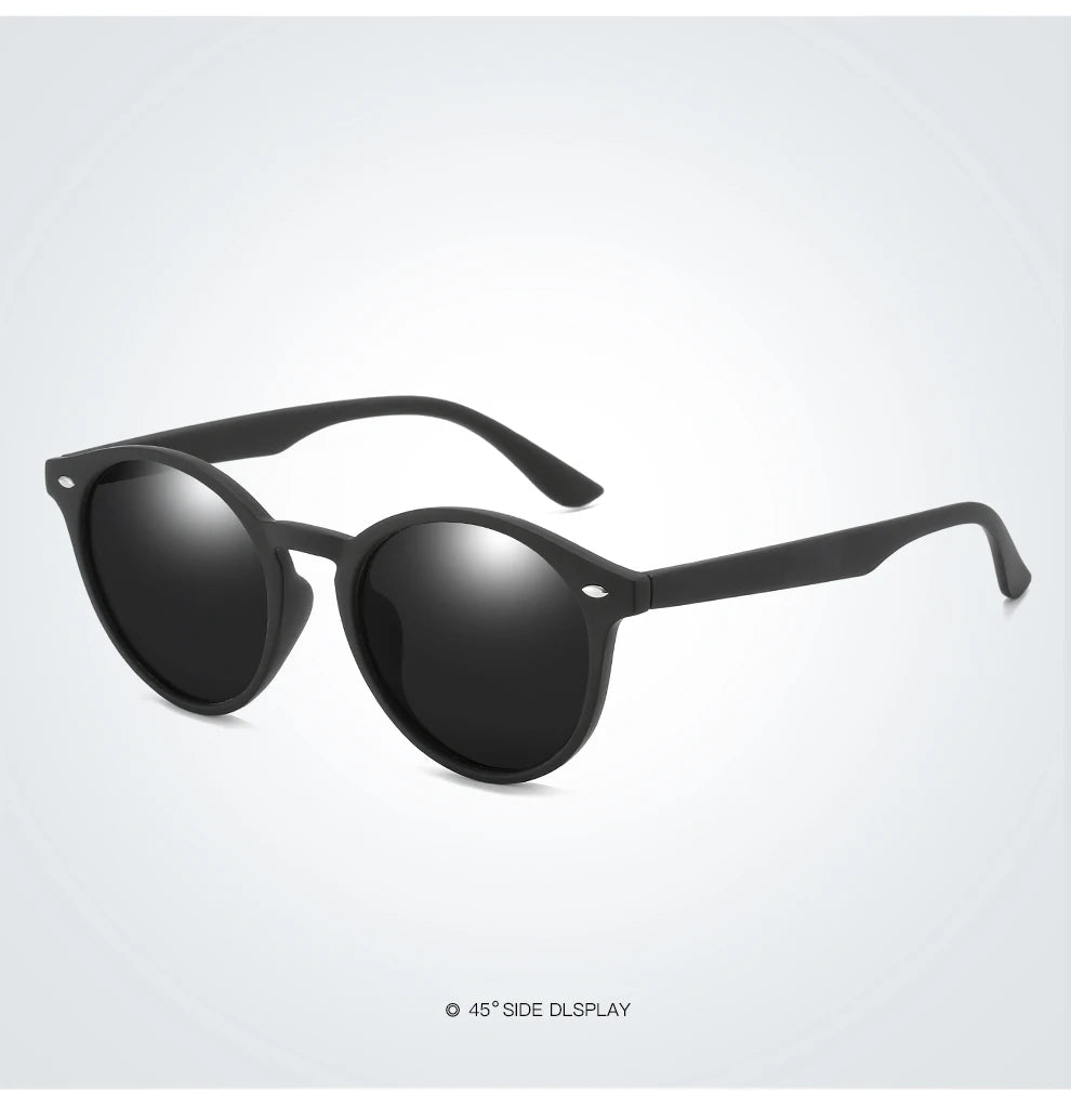 Fashion Round Polarized Sunglasses Women Men Classic Vintage Driving Travel Sun Glasses Circle Oval Brand Designer Eyewear UV400