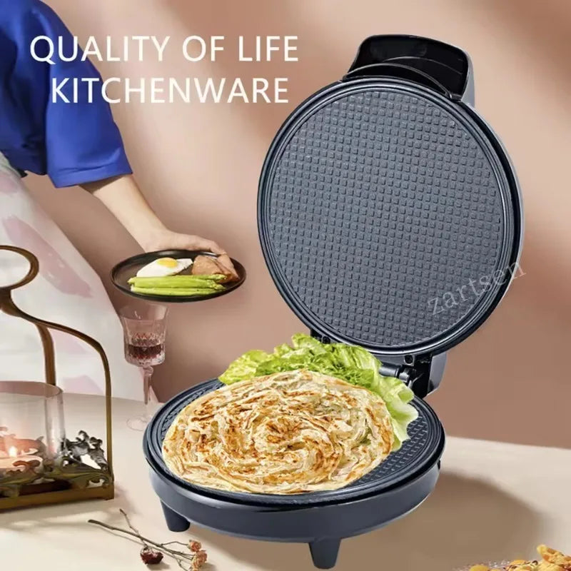 Electric Crispy Egg Roll Maker Sandwich Waffle Maker Pizza Pancake Crepe Baking Oven DIY Ice Cream Cone Machine