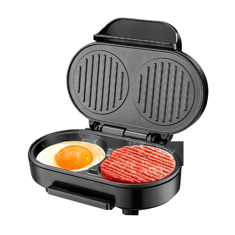 ABKJ-Hamburger Maker  Multifunction Double Round Burger Press Patty Maker   For Egg Stuffed Burgers Beef Burger  US Plug