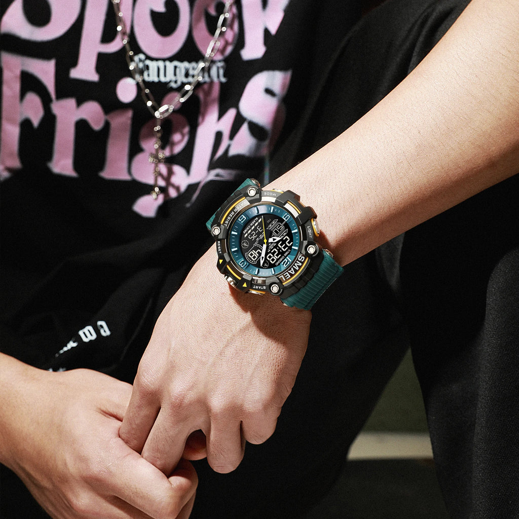 SMAEL Watch Men Sport Alarm Clock For Men 50M Waterproof Wristwatches 8089 Original Brand Men's Wristwatch Quartz Sports Watches