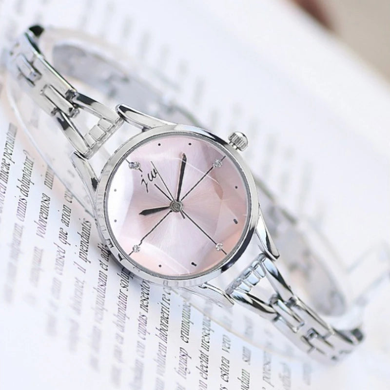 Women's Watches Elegant Woman Watch Quartz Gifts for Women Luxury Fashion Stainless Steel Alloy Women's Wristwatch Accessories