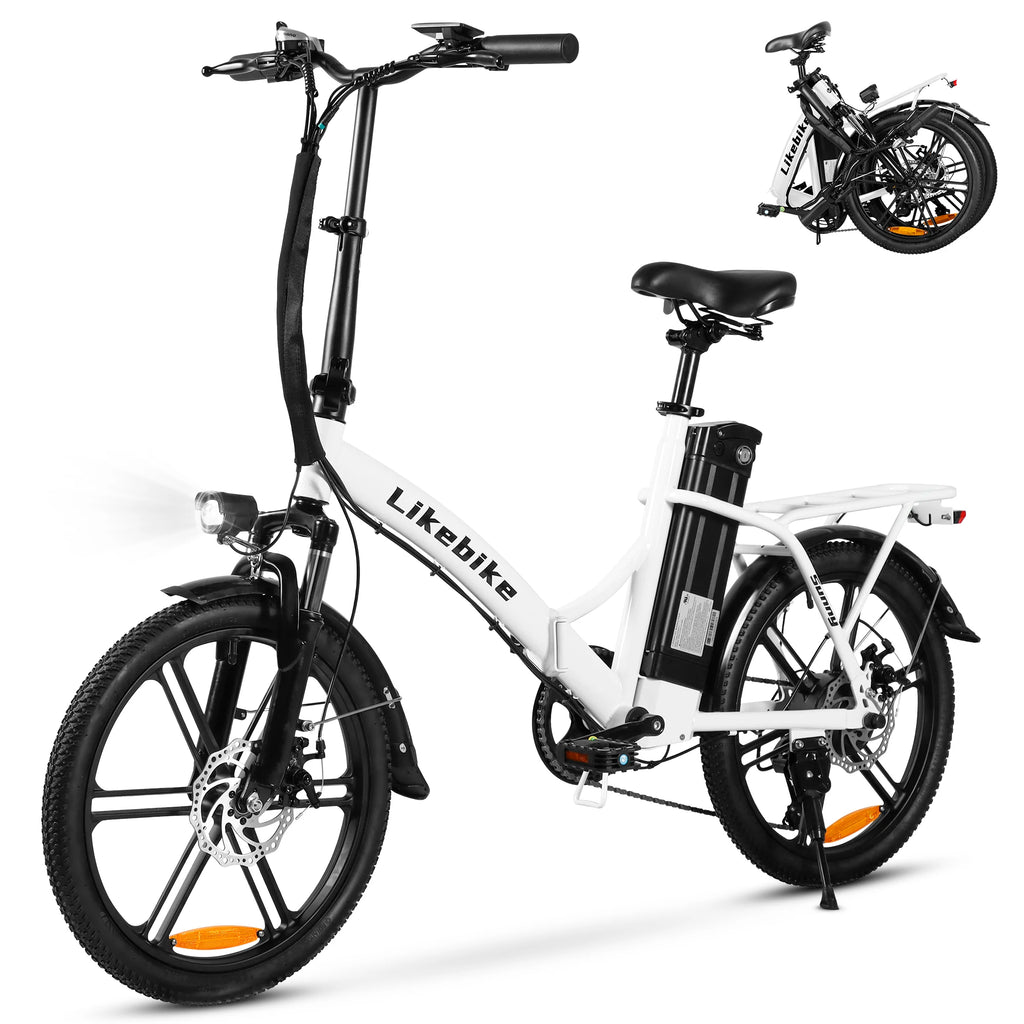 Folding Electric Bike Adults 36V Removable Lithium Battery 540W Peak Motor Electric Bicycle 20 Inch Tires Urban Commuter E-bike