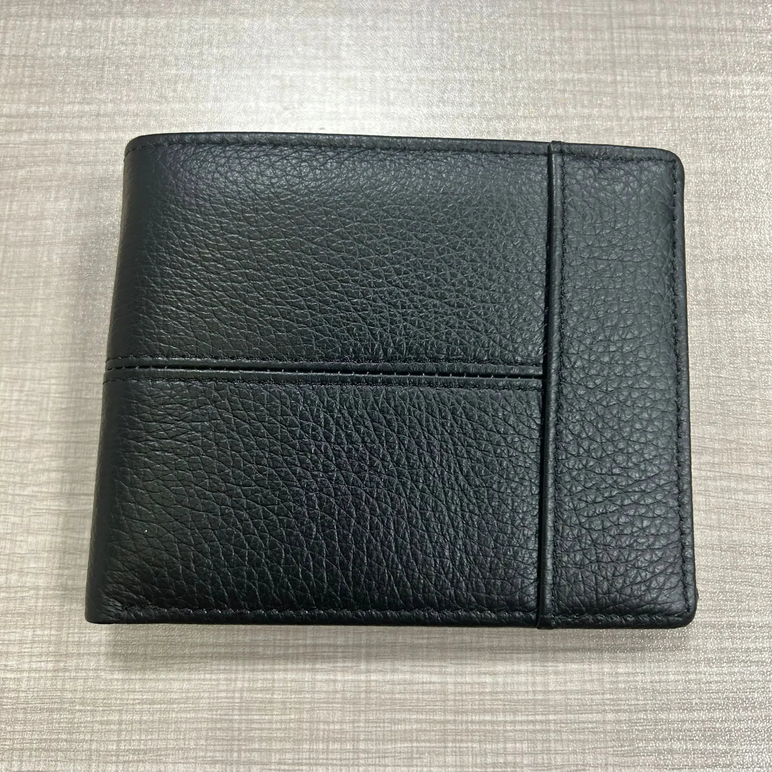 Genuine Leather Wallet with Coin Purse RFID Wallet for Men Cardholder Money Bags