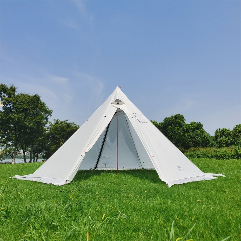 4-6 People Tipi Hot Tent with Stove Jack 400PRO Camping Pyramid Teepee Tent for Camping Backpacking Hiking