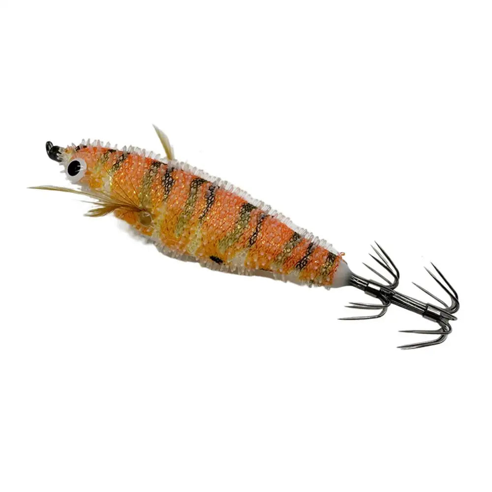 7.5cm horizontal Squid Jigs Fishing Lure Artificial Squid Hook Plated Jigging Baits For Sea Fishing Cuttlefish Luminous