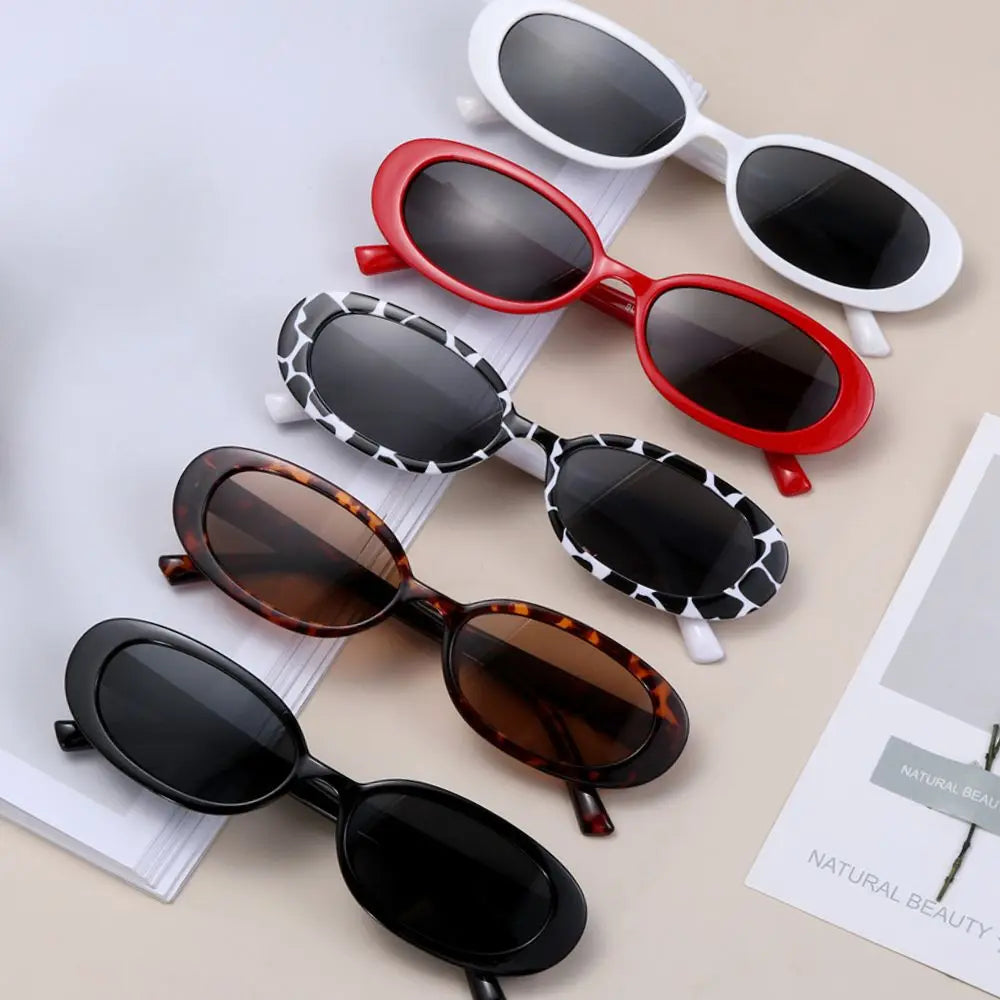 Retro Sunglasses for Women Small Oval Frame Sun Glasses Fashion Shades Polarized Eyewear UV400 Protection Outdoor Sports Shaeds