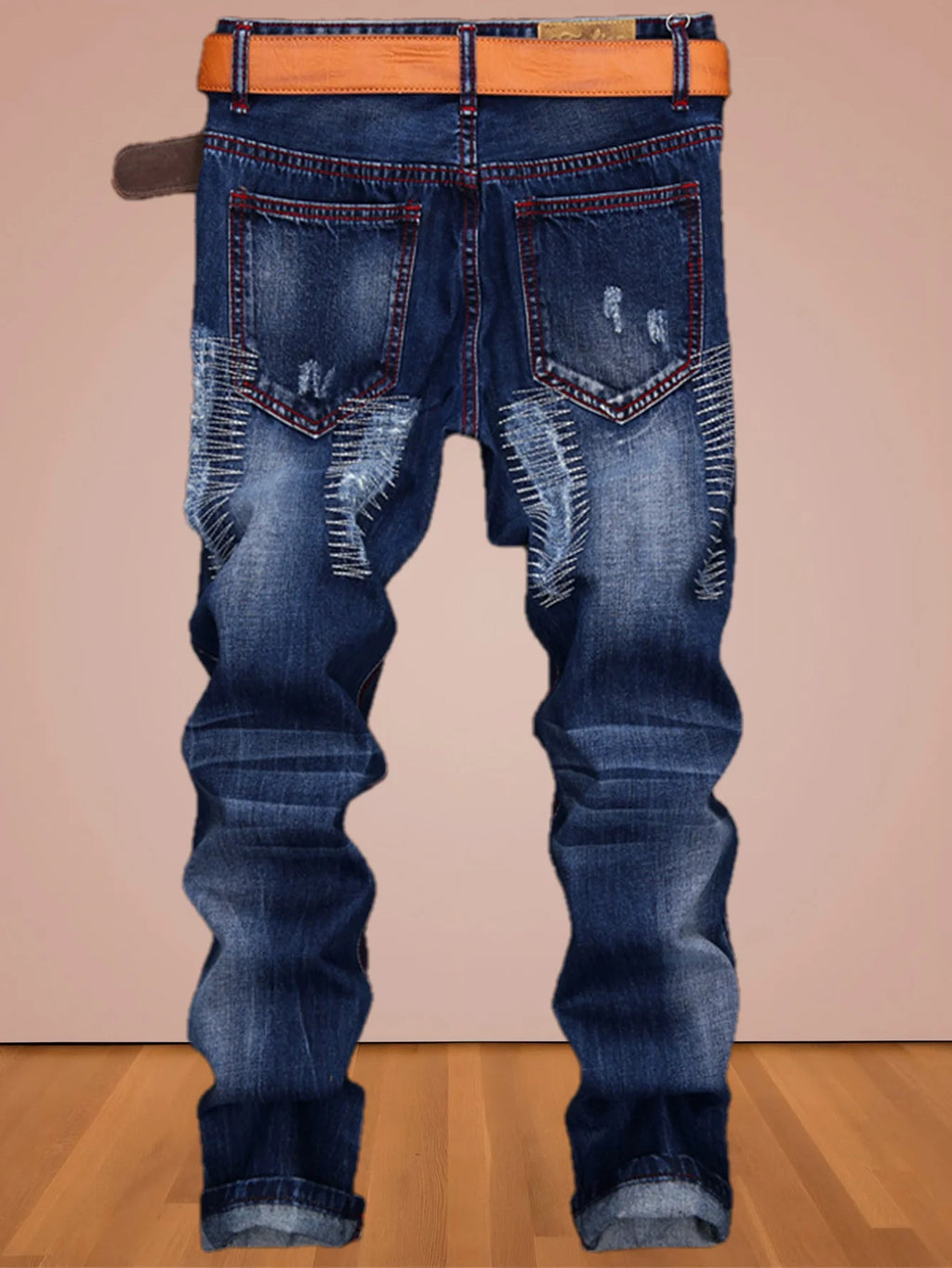 American high street fashion jeans with old holes