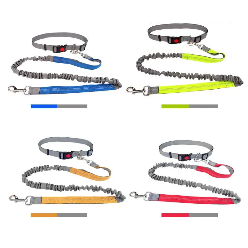 2022 New Adjustable Hand Free Dog Leash for Dog Pet Walking Running Jogging Dog leashes Waist Belt Chest Strap Traction Rope Dog