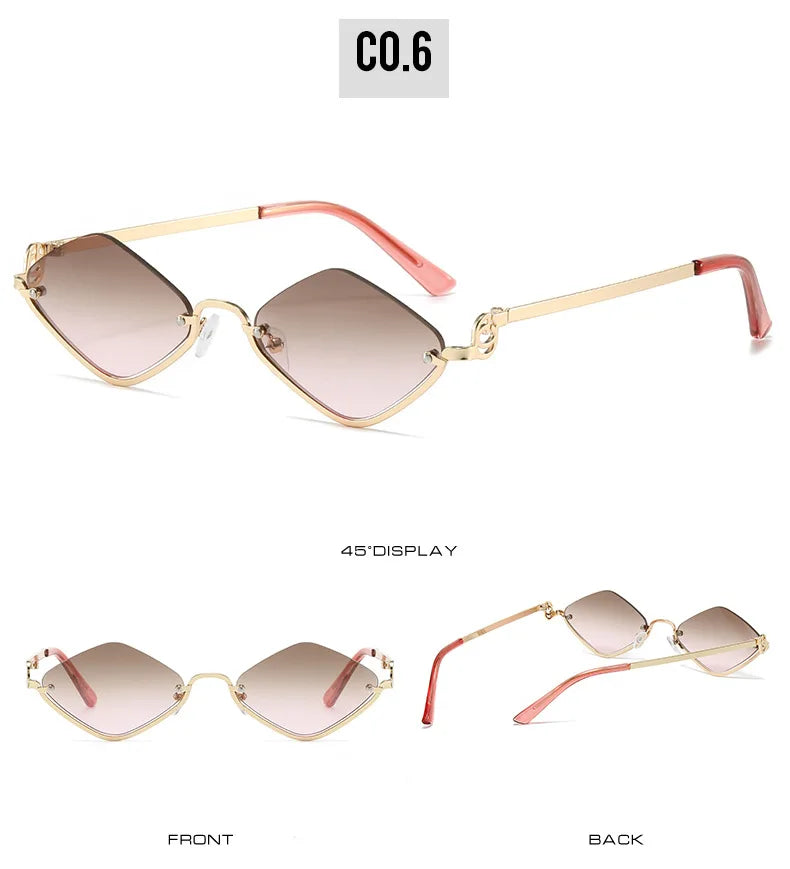 Women Sunglasses New Personalized Frame Glasses Polygonal Sexy Sun Glasses Ladies Fashion Luxury Brand Casual Hip-Hop Eyewear