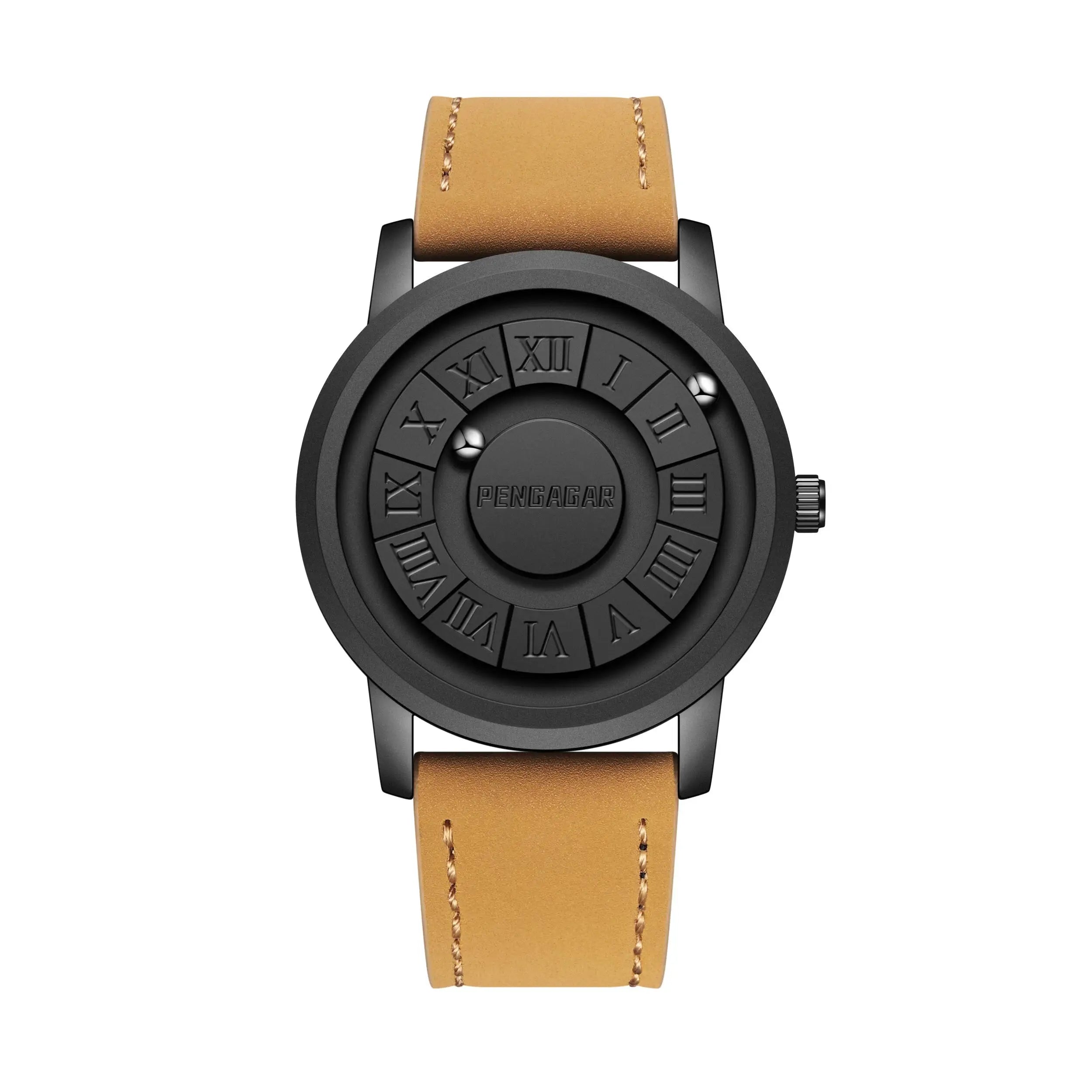2025 New Men's Watches Top Luxury Quartz Watch For Men Creative Scrolling Pointer Magnetic Force Wrist Clock Relogio Masculino