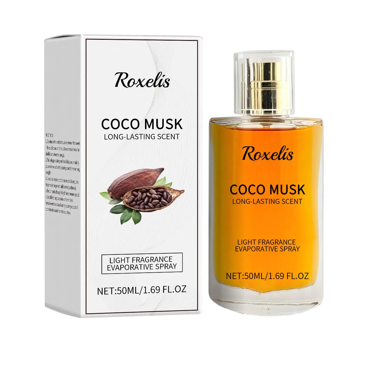 Roxelis 50ml Cologne Lasting Charming Perfume Freshing Body Confidence Attract Flirting Seduction Pheromone Daily Dating Perfume