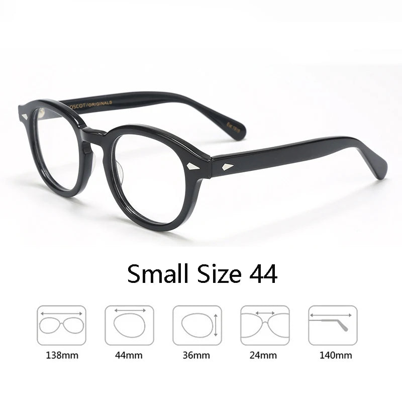Men's Spectacle Frame Style Glasses Transparent Lens Johnny Depp Brand designer Computer Male Round Vintage