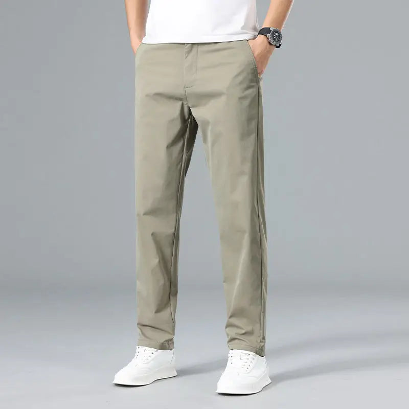 Male Trousers Dress Pants Work Tailoring Loose Formal Baggy Men's Casual Slacks Plus Size Original Clothing High Quality New In