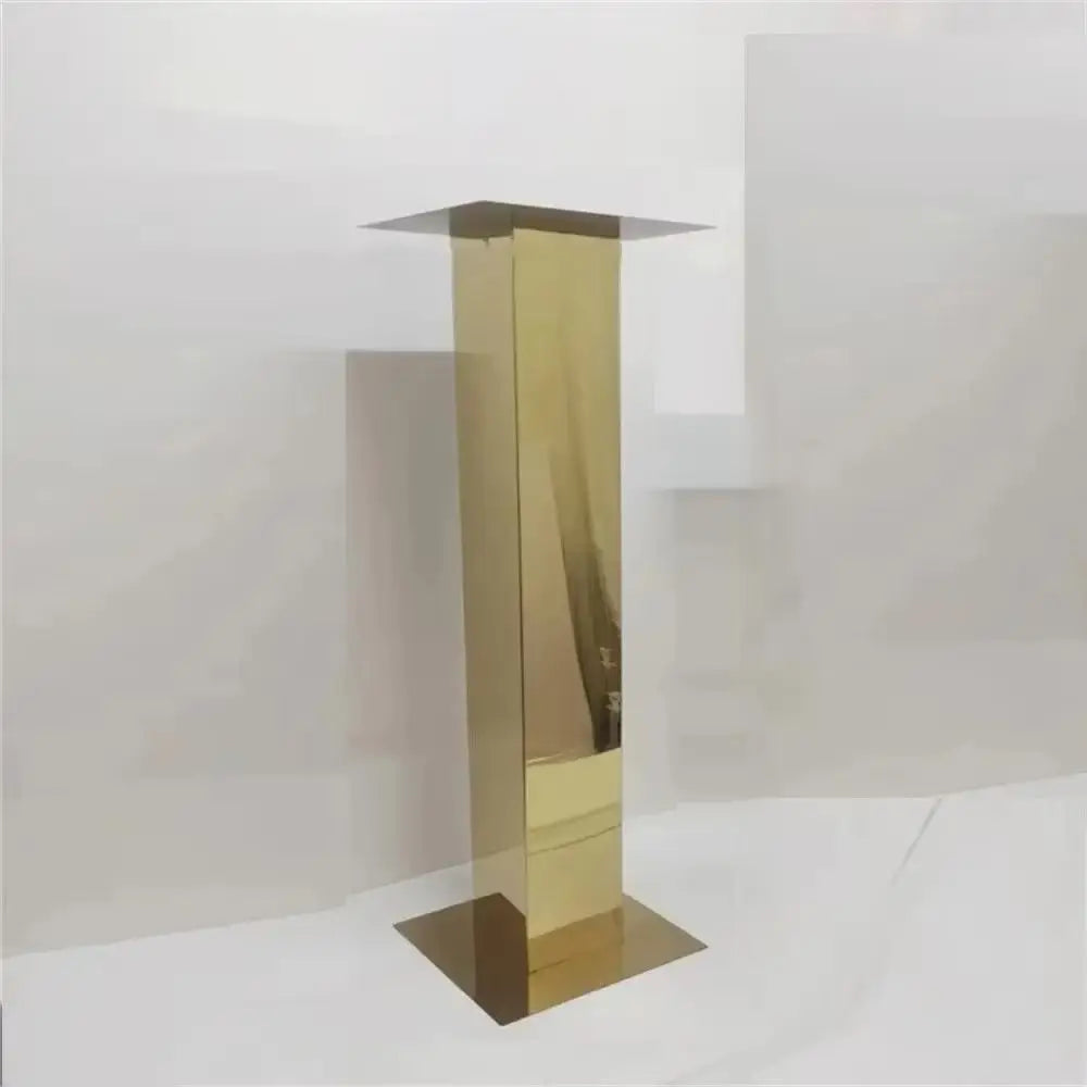 Metal Vase Wedding Table Centerpieces Stainless Steel Columnar Flower Stands Road Guide Christmas Party Hotel Decoration