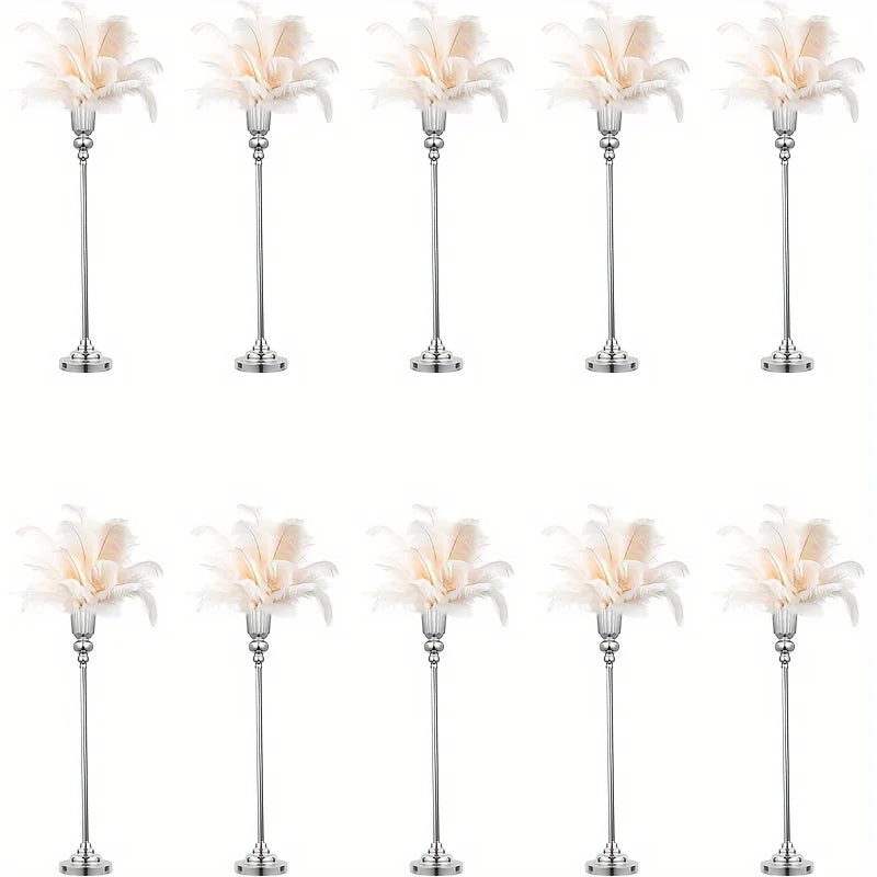 Wedding Centerpiece Vase, Floor Vase - 32.5 Inch Multi-Purpose Metal Vase for Party Events, Christmas and Halloween Decorations