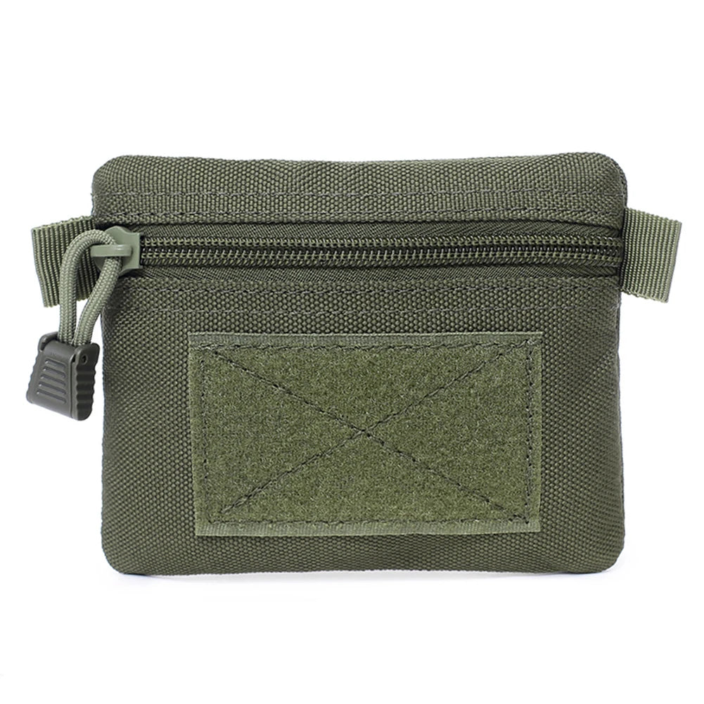 Hot Sale Coin Purses Delicate Texture Multi-function Outdoor Hiking Molle Pouch Wallet Waterproof Portable Travel Zipper Waist