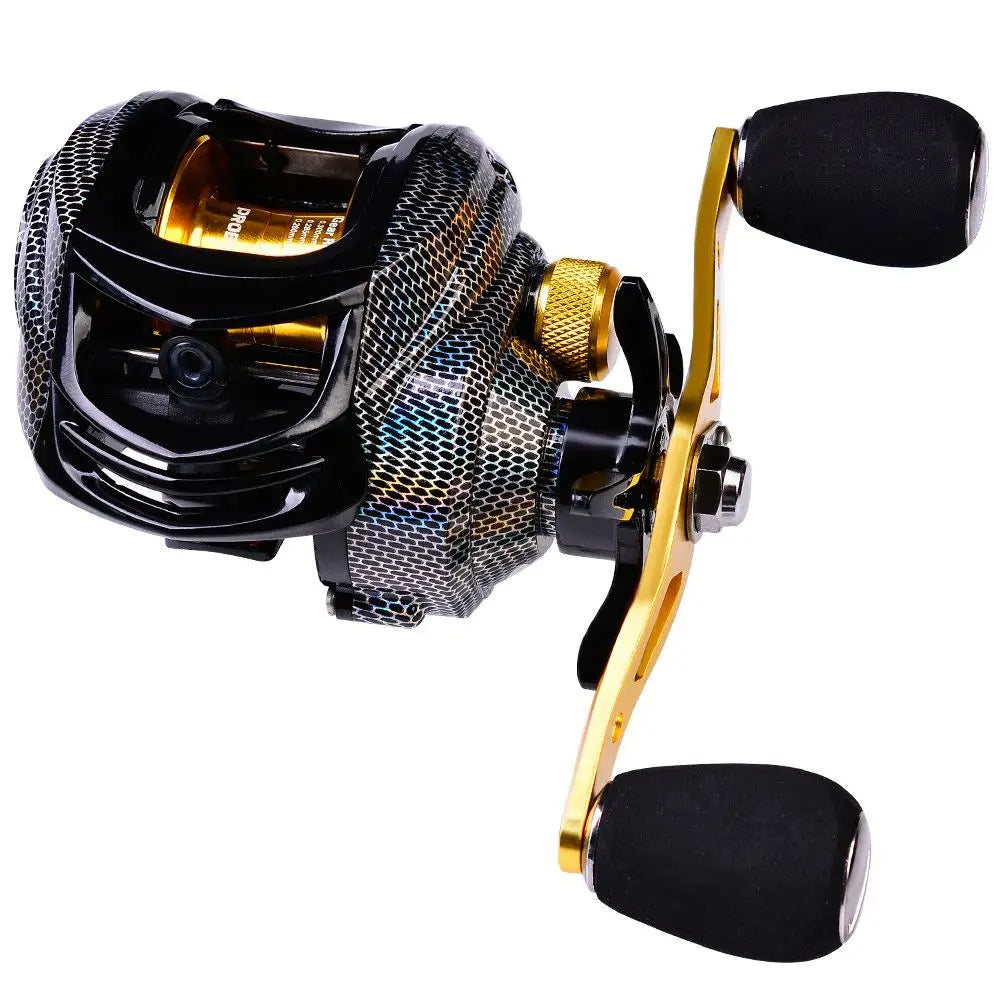 Carp Fishing Accessories Right Hand 7.2:1 Carbon Fiber Baitcasting Reel 10KG Max Drag Spinning Reel Fishing Wheel