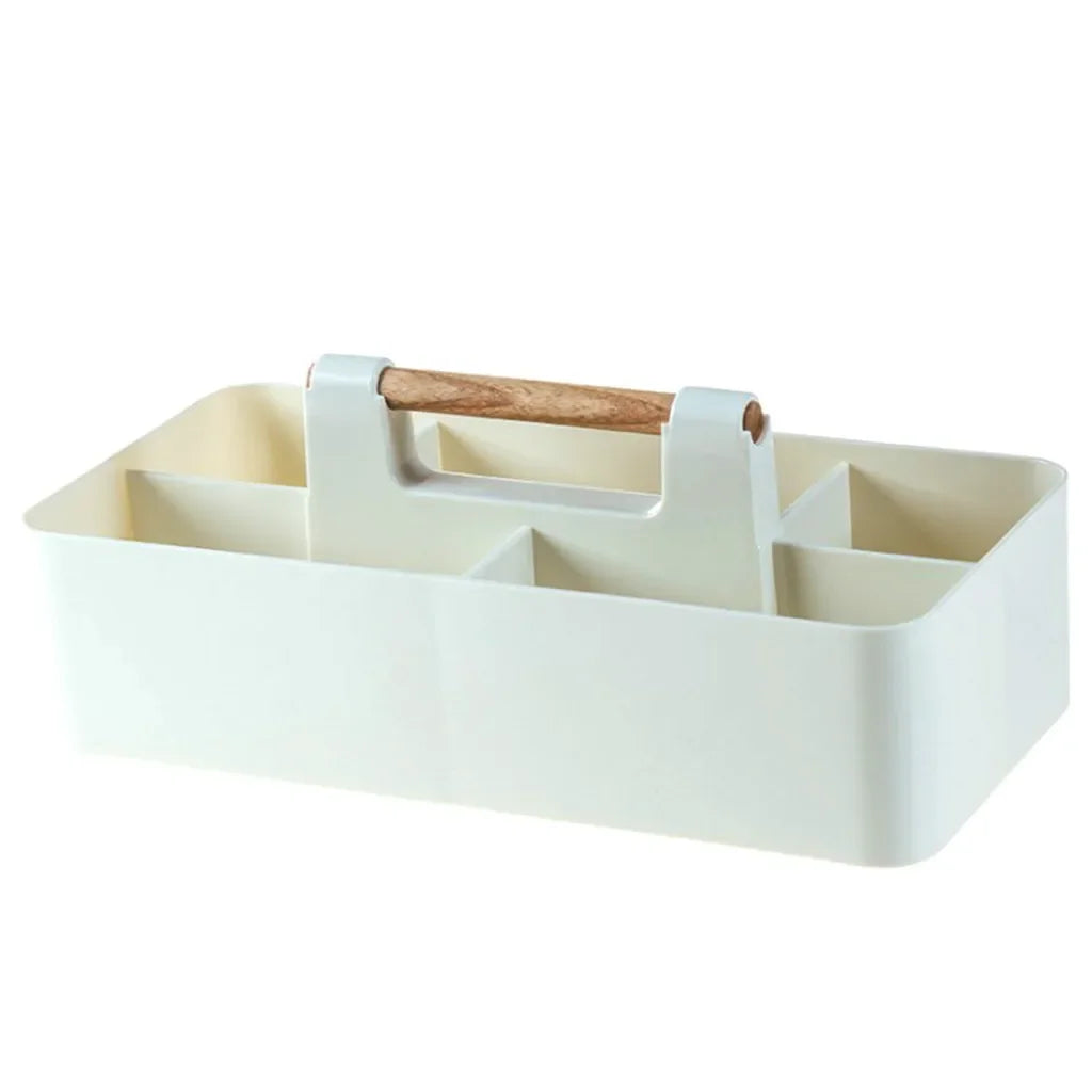 Desk Organizer, Desk Storage Box, Cosmetics Stationery Finishing Box, Multi-functional Detachable Compartment